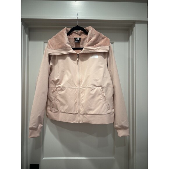 Women’s The North Face Shelbe Rachel Bomber Jacket Sand Pink 1X NWOT - Picture 3 of 9